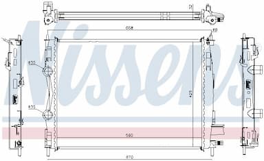 Radiators, Motora dzesēšanas sistēma NISSENS 67360 5