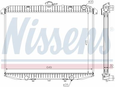 Radiators, Motora dzesēšanas sistēma NISSENS 62070A 5