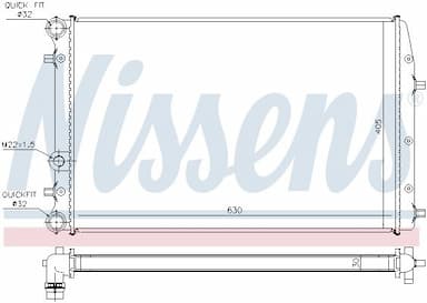 Radiators, Motora dzesēšanas sistēma NISSENS 67322 6