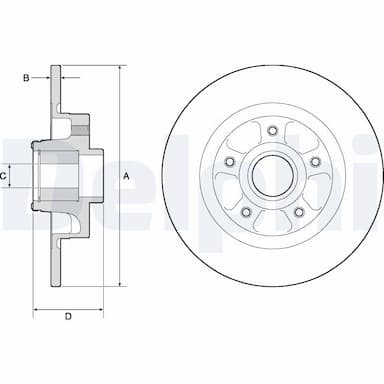 Bremžu diski DELPHI BG9132RS 1