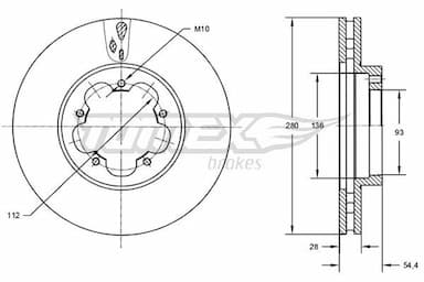 Bremžu diski TOMEX Brakes TX 72-84 1