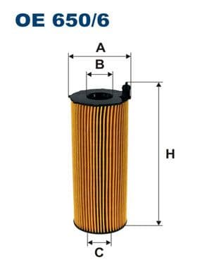 Eļļas filtrs FILTRON OE 650/6 1