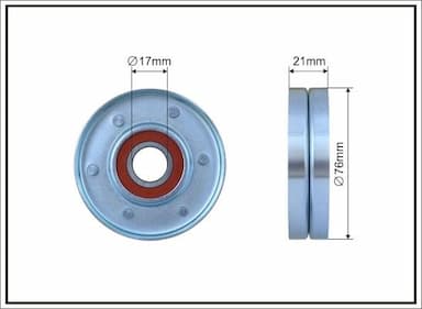 Spriegotājrullītis, Ķīļrievu siksna CAFFARO 170-00 1