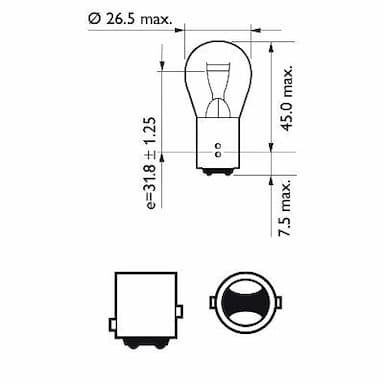 Kvēlspuldze PHILIPS 12499B2 3