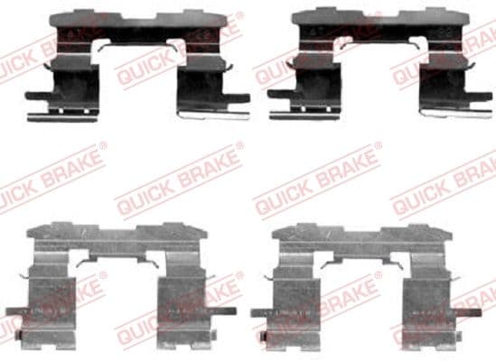 Piederumu komplekts, Disku bremžu uzlikas QUICK BRAKE 109-1631 1