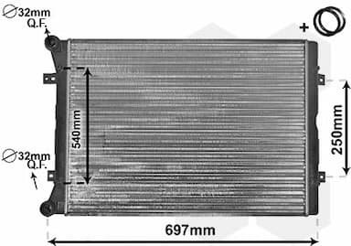 Radiators, Motora dzesēšanas sistēma VAN WEZEL 58002283 1