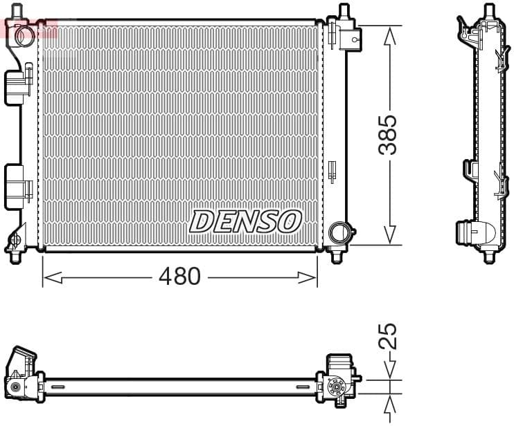 Radiators, Motora dzesēšanas sistēma DENSO DRM41034 1