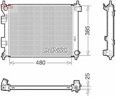 Radiators, Motora dzesēšanas sistēma DENSO DRM41034 1