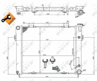 Radiators, Motora dzesēšanas sistēma NRF 50202 5