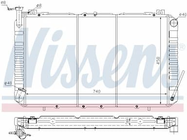 Radiators, Motora dzesēšanas sistēma NISSENS 67327 5