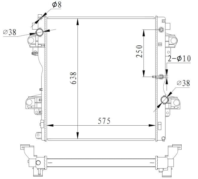 Radiators, Motora dzesēšanas sistēma NRF 550018 1