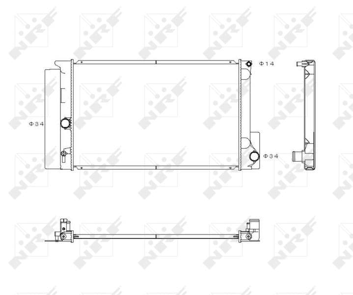 Radiators, Motora dzesēšanas sistēma NRF 53763 1