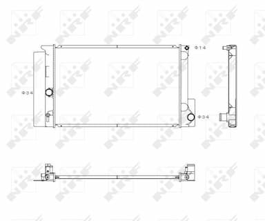 Radiators, Motora dzesēšanas sistēma NRF 53763 1