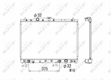 Radiators, Motora dzesēšanas sistēma NRF 53677 1