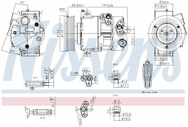 Kompresors, Gaisa kond. sistēma NISSENS 890767 7