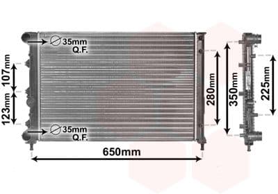 Radiators, Motora dzesēšanas sistēma VAN WEZEL 01002078 1