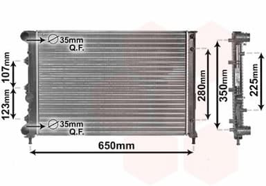 Radiators, Motora dzesēšanas sistēma VAN WEZEL 01002078 1