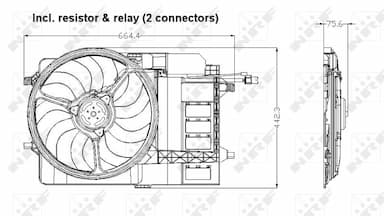 Ventilators, Motora dzesēšanas sistēma NRF 47302 2