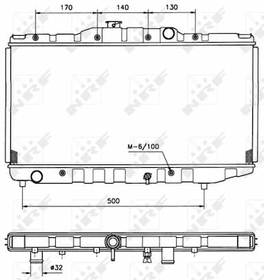 Radiators, Motora dzesēšanas sistēma NRF 526711 1