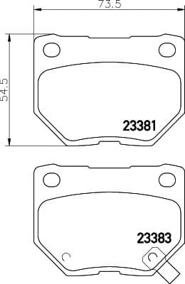 Bremžu uzliku kompl., Disku bremzes HELLA 8DB 355 011-601 1