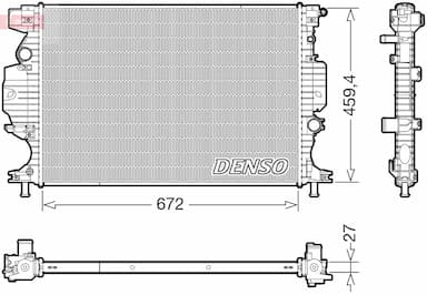 Radiators, Motora dzesēšanas sistēma DENSO DRM10125 1