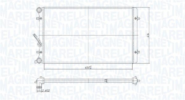 Radiators, Motora dzesēšanas sistēma MAGNETI MARELLI 350213190800 1