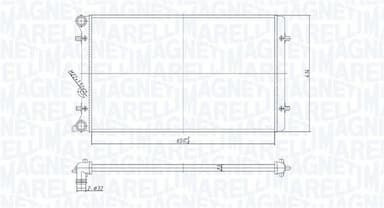 Radiators, Motora dzesēšanas sistēma MAGNETI MARELLI 350213190800 1