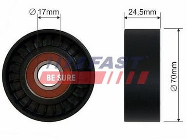 Spriegotājrullītis, Ķīļrievu siksna FAST FT44570 1