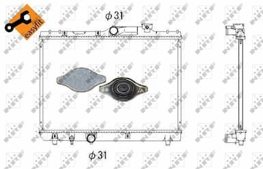 Radiators, Motora dzesēšanas sistēma NRF 53339 5