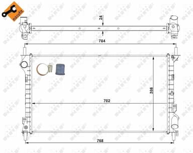 Radiators, Motora dzesēšanas sistēma NRF 53713 5