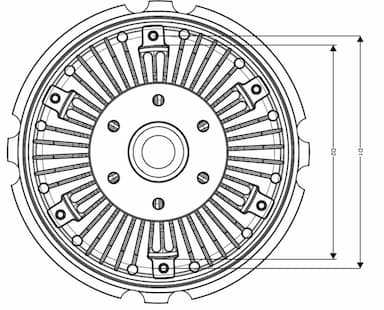 Sajūgs, Radiatora ventilators NRF 49552 6