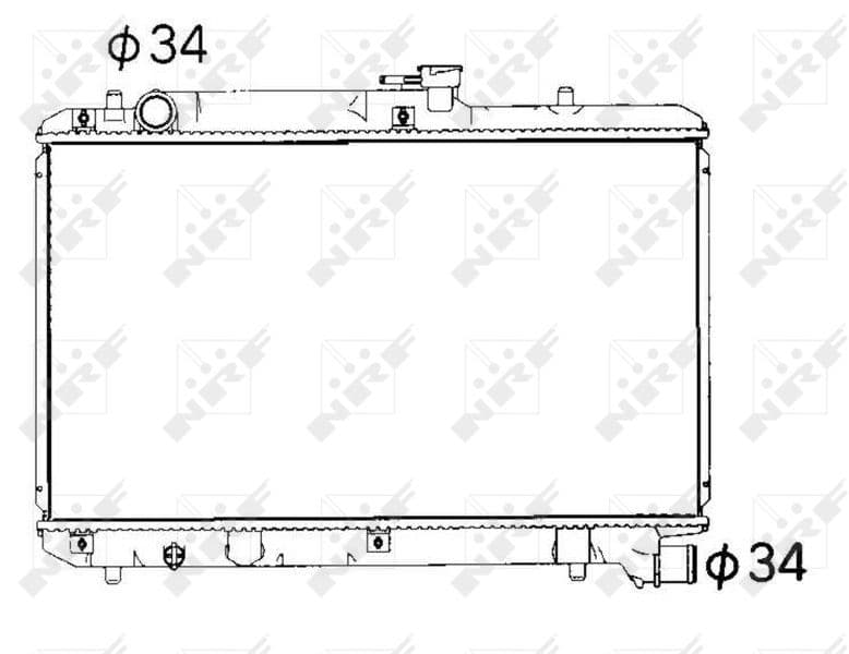 Radiators, Motora dzesēšanas sistēma NRF 53351 1