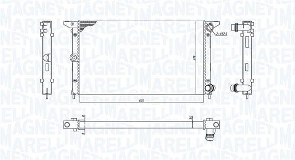 Radiators, Motora dzesēšanas sistēma MAGNETI MARELLI 350213194900 1