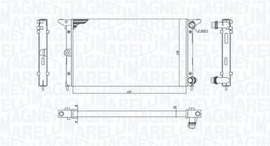 Radiators, Motora dzesēšanas sistēma MAGNETI MARELLI 350213194900 1