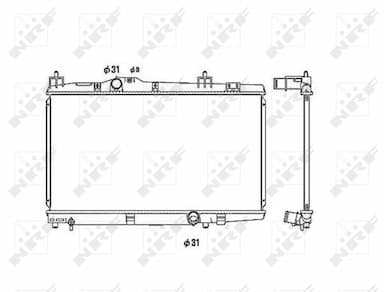 Radiators, Motora dzesēšanas sistēma NRF 53449 4