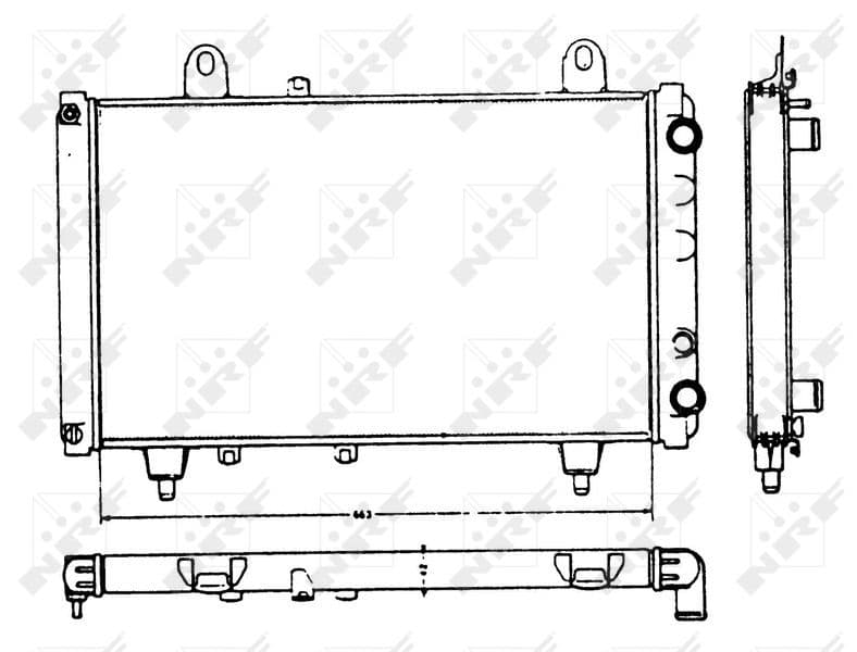 Radiators, Motora dzesēšanas sistēma NRF 58749 1