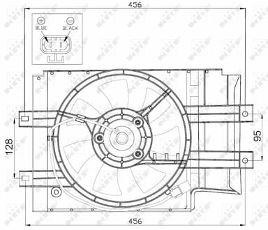 Ventilators, Motora dzesēšanas sistēma NRF 47472 2