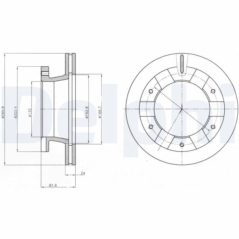 Bremžu diski DELPHI BG4285 1