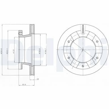 Bremžu diski DELPHI BG4285 1