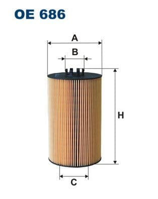 Eļļas filtrs FILTRON OE 686 1