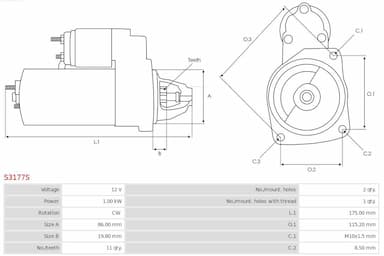 Starteris AS-PL S3177S 5