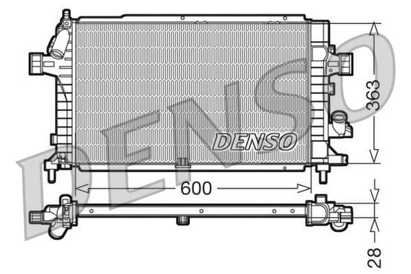 Radiators, Motora dzesēšanas sistēma DENSO DRM20100 1