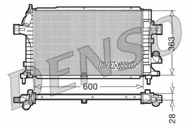 Radiators, Motora dzesēšanas sistēma DENSO DRM20100 1