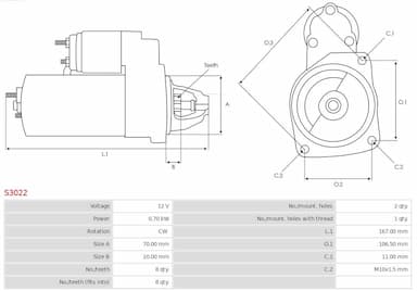 Starteris AS-PL S3022 5