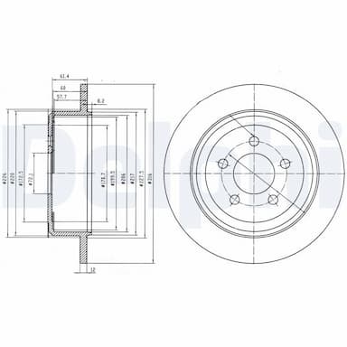 Bremžu diski DELPHI BG4159 1