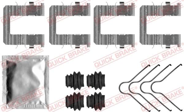 Piederumu komplekts, Disku bremžu uzlikas QUICK BRAKE 109-0074 1