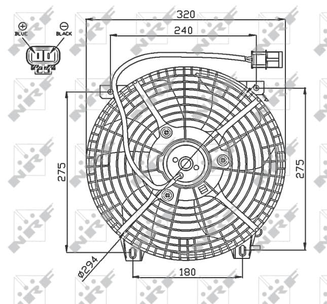 Ventilators, Motora dzesēšanas sistēma NRF 47752 1