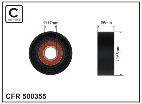 Spriegotājrullītis, Ķīļrievu siksna CAFFARO 500355 1