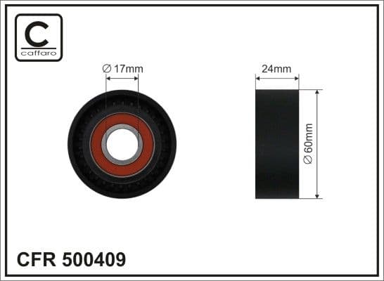 Spriegotājrullītis, Ķīļrievu siksna CAFFARO 500409 1