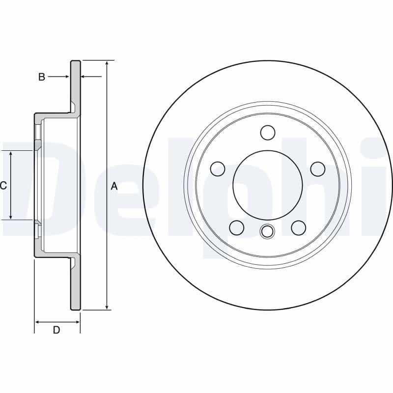 Bremžu diski DELPHI BG4561C 1